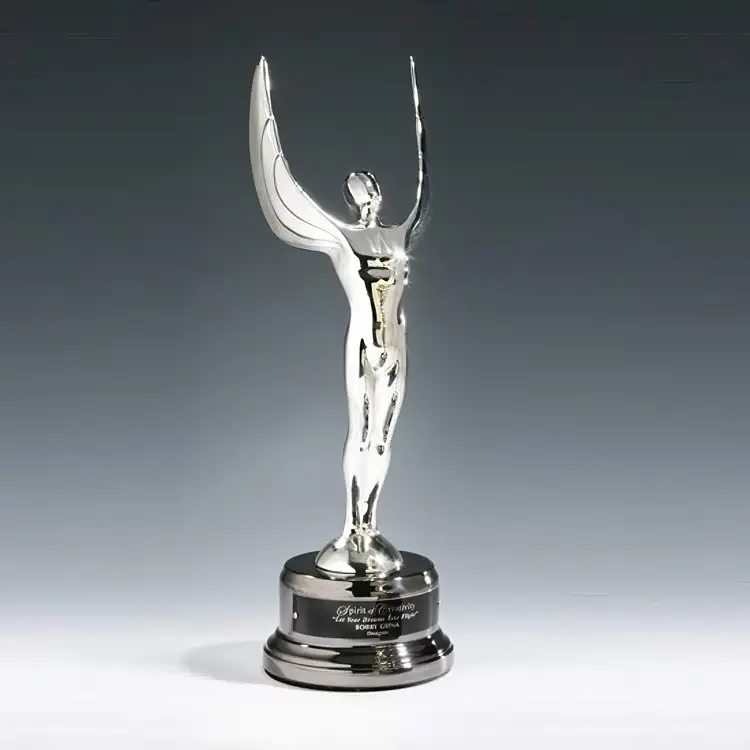 Winged Achievement Award on Black Nickel #2