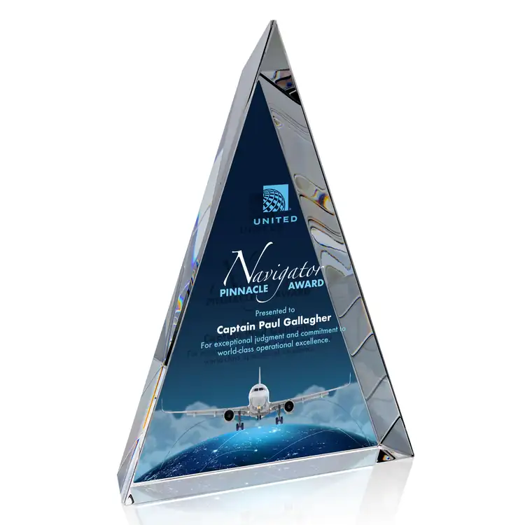 Wittington Optical Crystal Award - Double Sided Multicolor #2