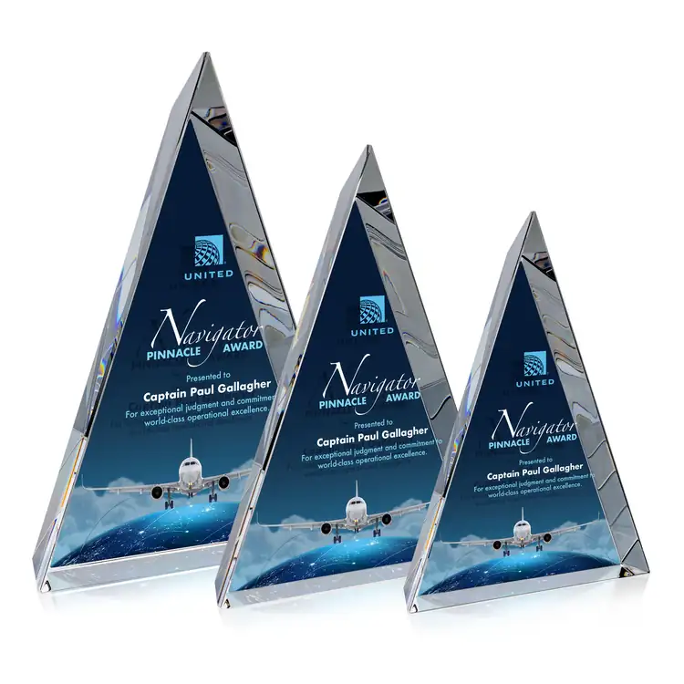 Wittington Optical Crystal Award - Double Sided Multicolor