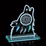 Trophée Wolf Head de Gordon Fiddler en verre jade