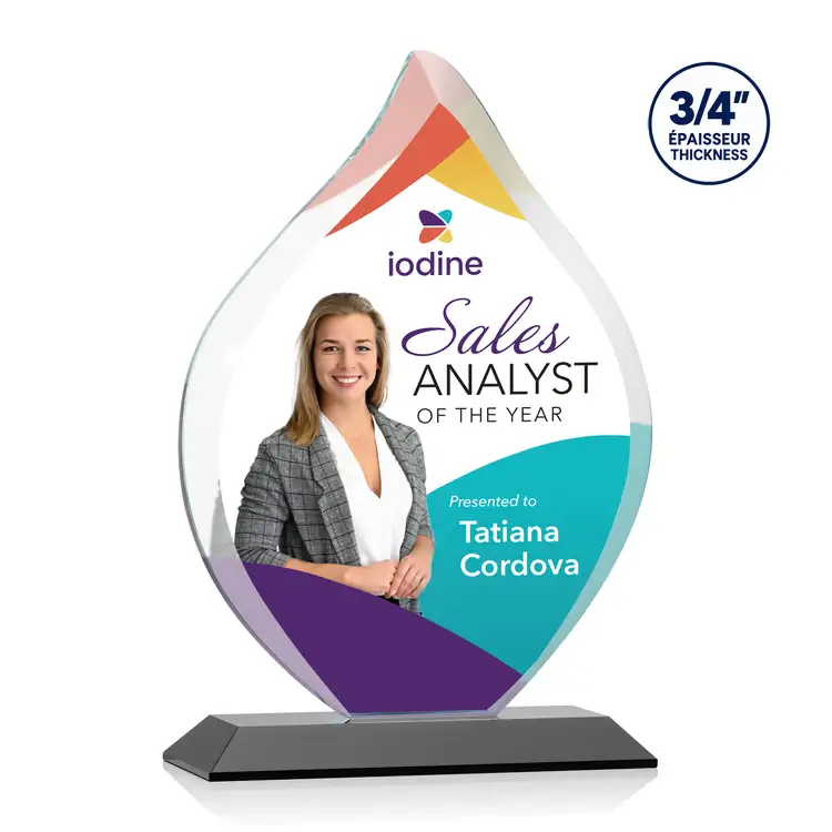 Worthington Starfire Crystal Award - Flame - Multicolor #4