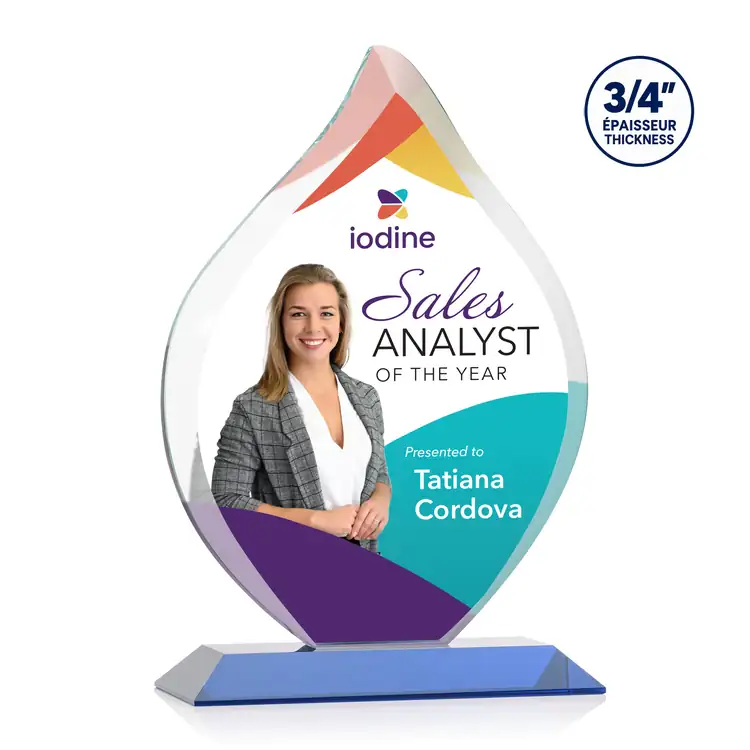 Worthington Starfire Crystal Award - Flame - Multicolor #5