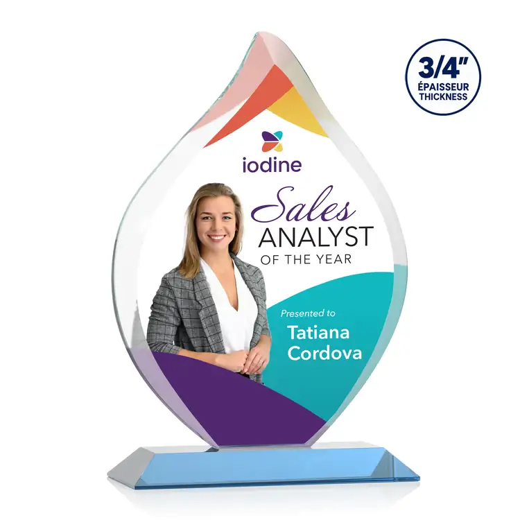 Worthington Starfire Crystal Award - Flame - Multicolor #9