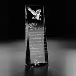 Trophée aigle Aviator en cristal optique