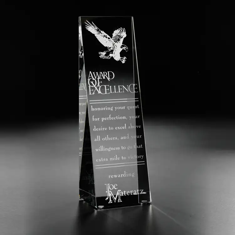 Aviator Optical Crystal Eagle Award