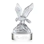 Trophée aigle Buntingford sur socle transparent