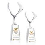 Trophée aigle Maverick en métal et cristal sur socle Cairns - Multicolore