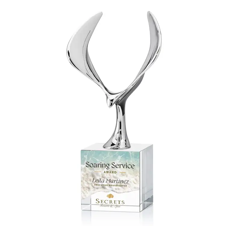 Maverick Eagle Metal and Crystal Award on Granby Base - Multicolor #2