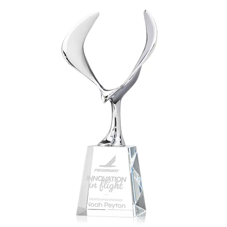 Maverick Eagle Award on Celestina Base - Clear - Deep Etch #2