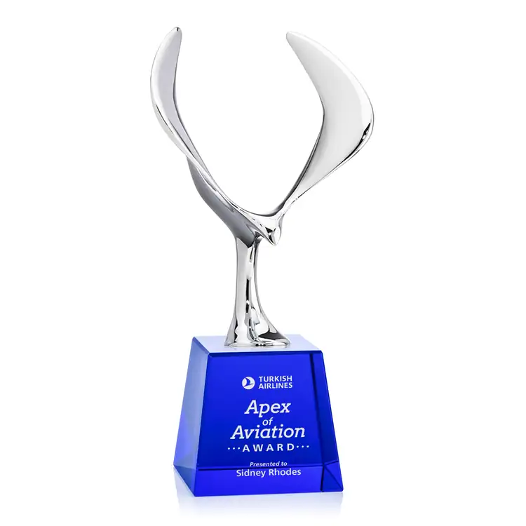 Maverick Eagle Award on Fortino Base - Laser Engraving #5