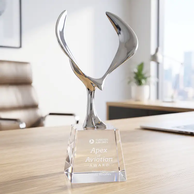 Maverick Eagle Award on Fortino Base - Laser Engraving #6