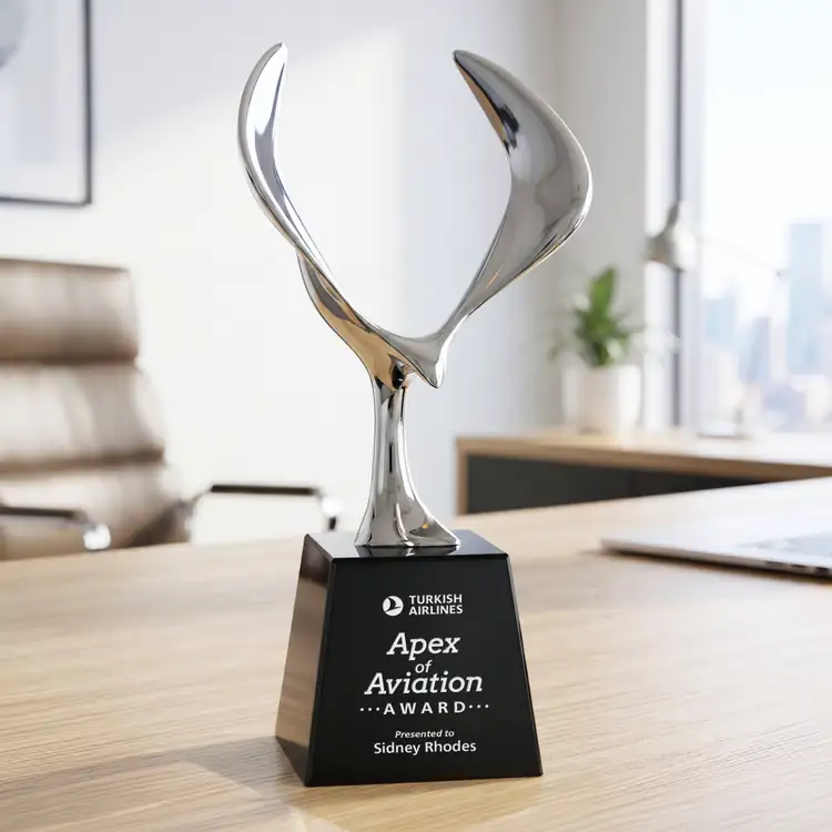 Maverick Eagle Award on Fortino Base - Laser Engraving #8
