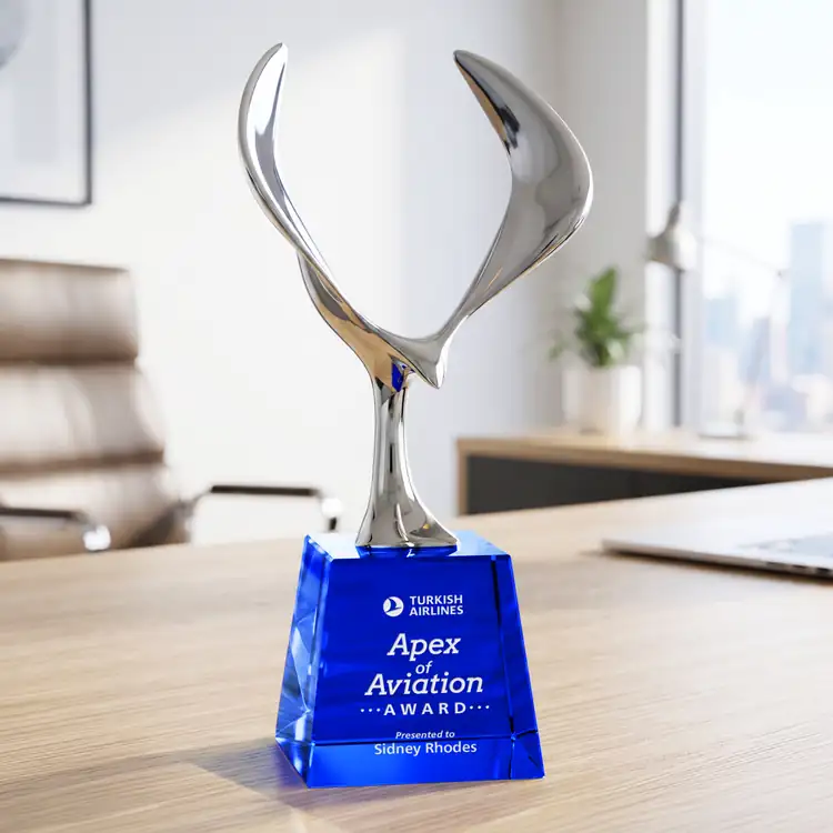 Maverick Eagle Award on Fortino Base - Laser Engraving #9