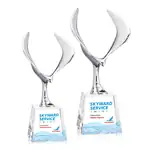 Trophée aigle Maverick sur socle Fortino - Multicolore