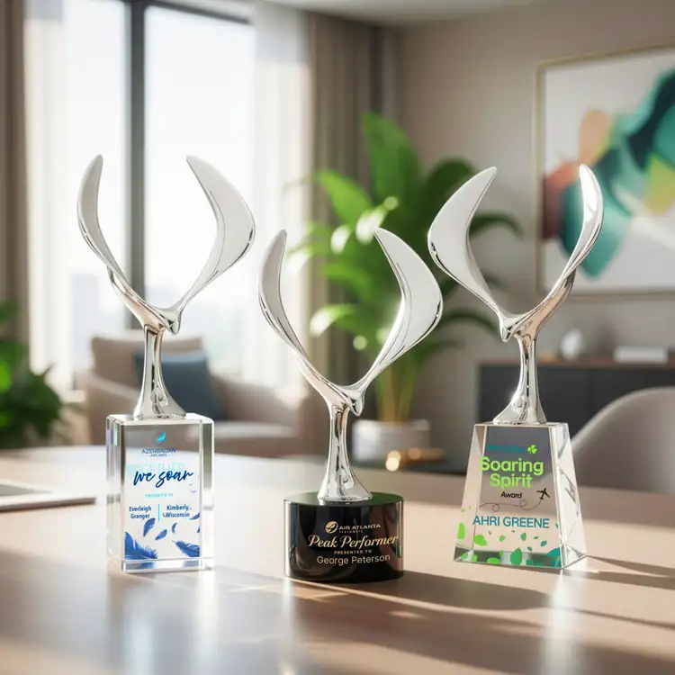 Maverick Eagle Award on Marvel Base - Laser Engraving #6