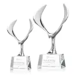 Trophée aigle Maverick sur socle Robson - Gravure