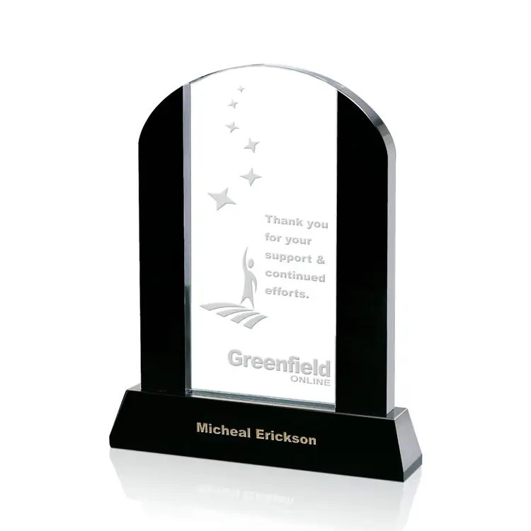 Harwood Arched Optical Crystal Award #2