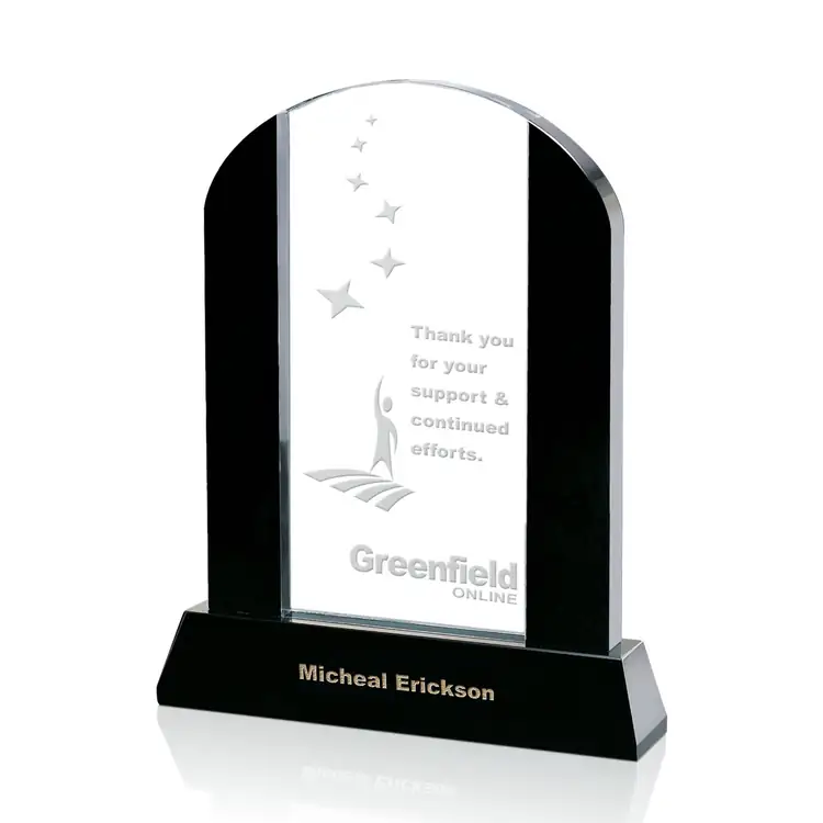 Harwood Arched Optical Crystal Award #3
