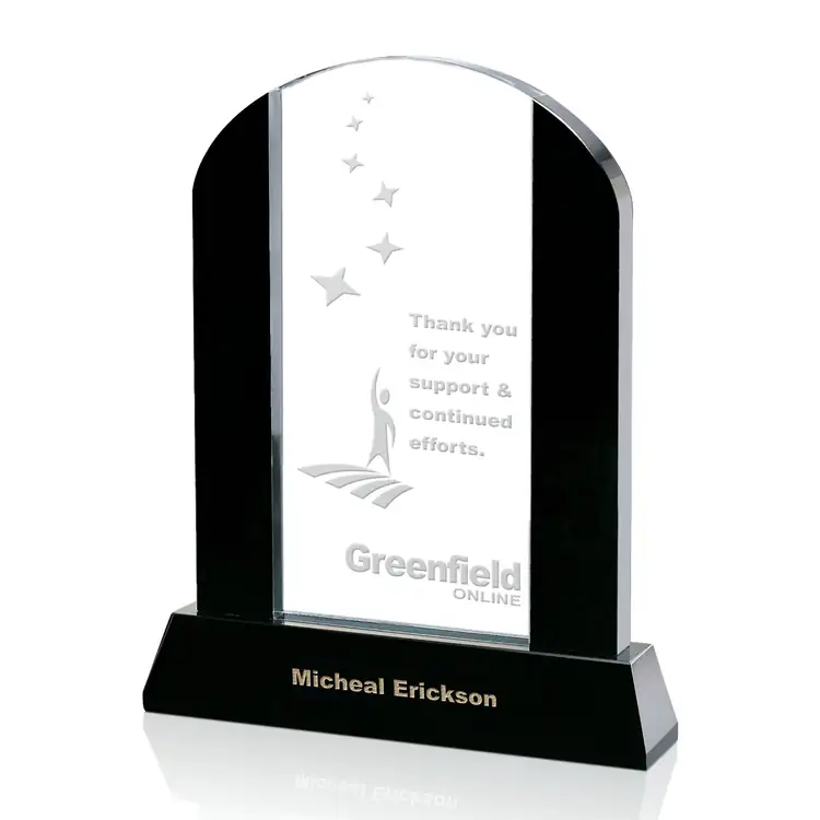 Harwood Arched Optical Crystal Award #4