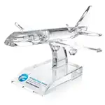 Trophée avion en cristal optique - Multicolore