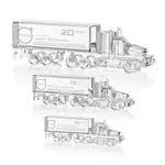 Trophée camion à 18 roues en cristal - Gravure