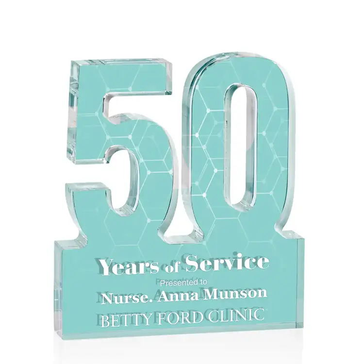 Astoria Acrylic Number Award - Multicolor Double-Sided #13