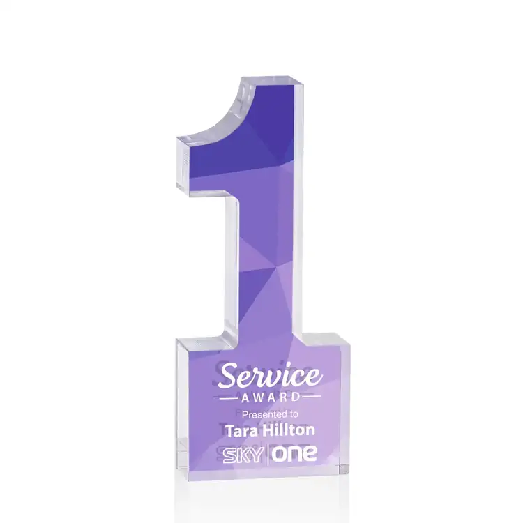 Astoria Acrylic Number Award - Multicolor Double-Sided #2