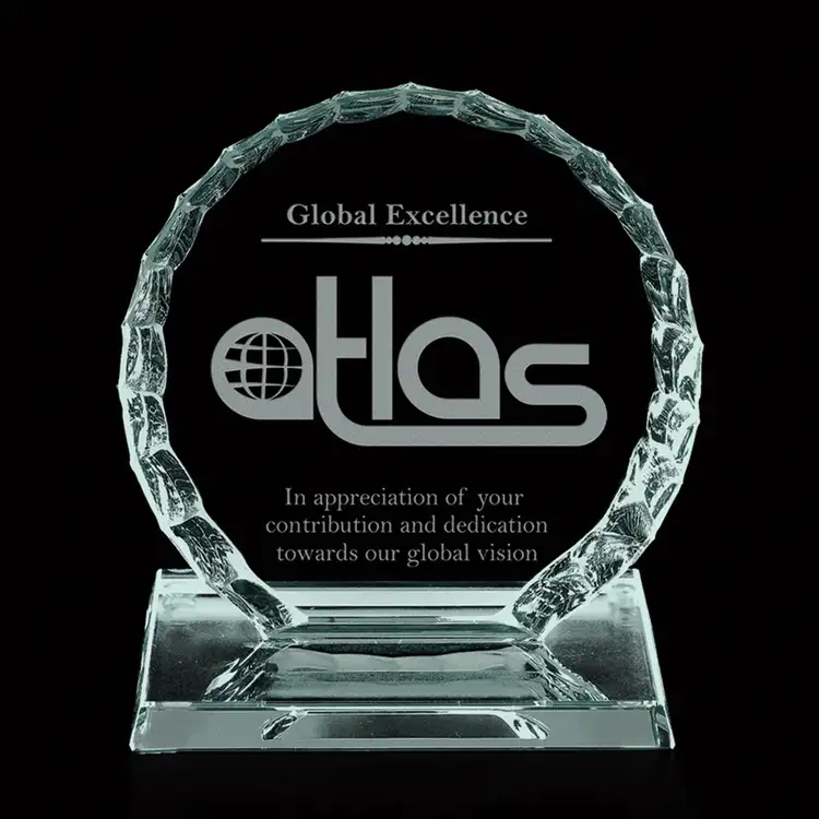 Iceberg Circle Jade Glass Award
