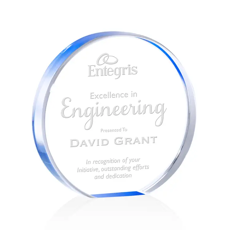 Narita Acrylic Circle Award - Laser Engraved #10