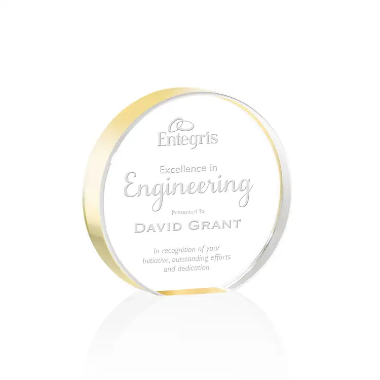 Narita Acrylic Circle Award - Laser Engraved #12