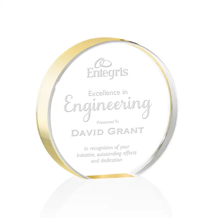 Narita Acrylic Circle Award - Laser Engraved #13