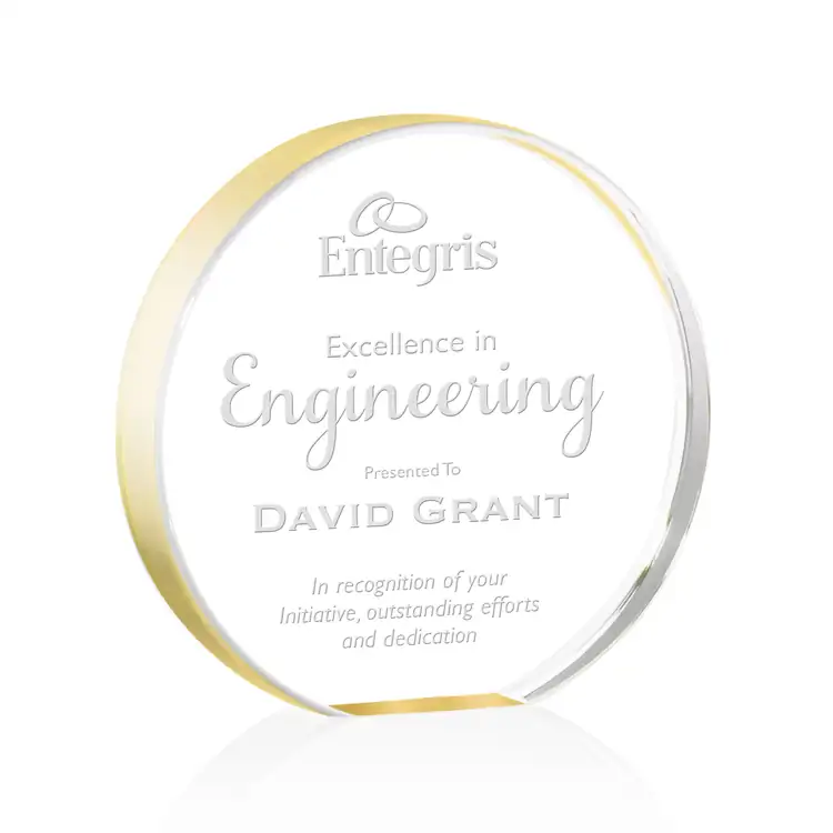 Narita Acrylic Circle Award - Laser Engraved #14