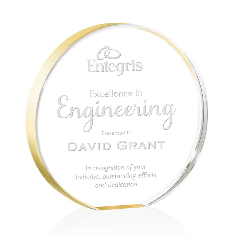 Narita Acrylic Circle Award - Laser Engraved #15