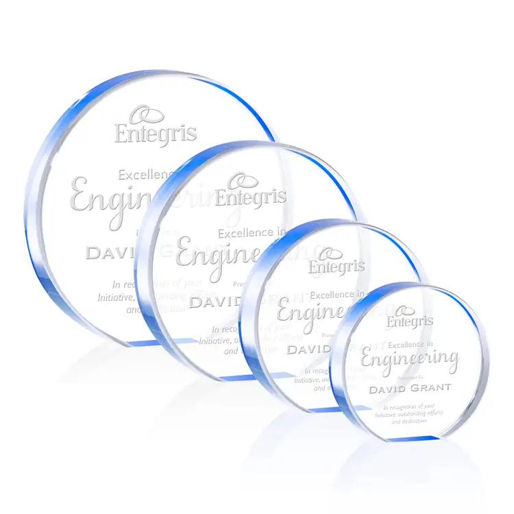 Narita Acrylic Circle Award - Laser Engraved #2