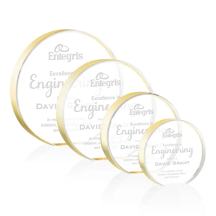 Narita Acrylic Circle Award - Laser Engraved #3