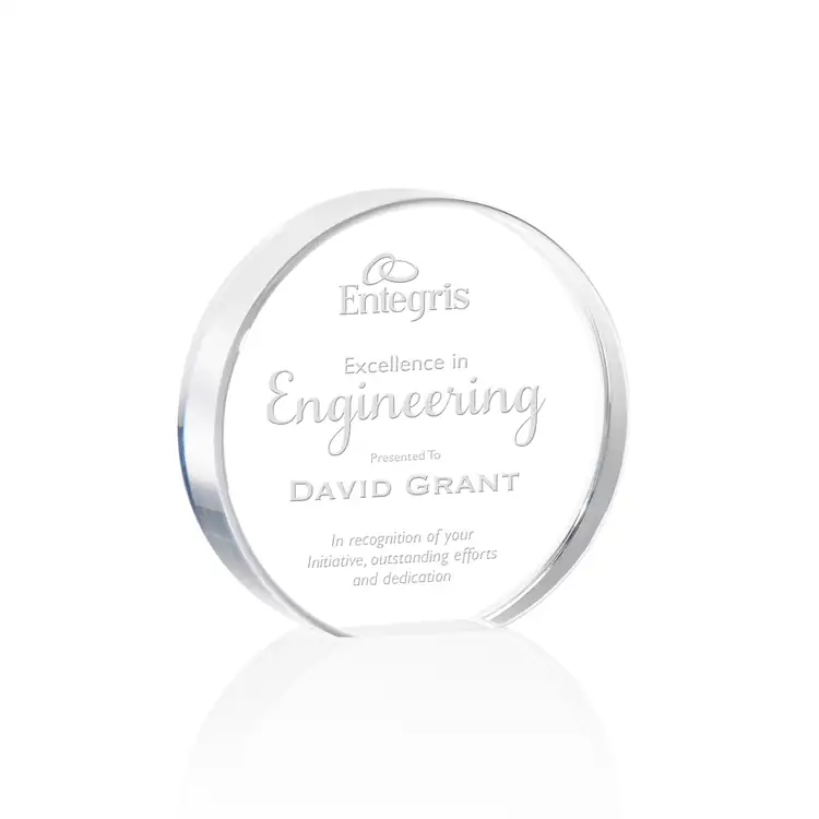 Narita Acrylic Circle Award - Laser Engraved #4
