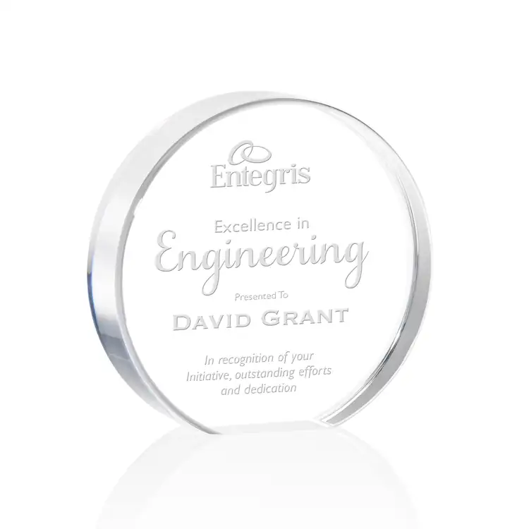 Narita Acrylic Circle Award - Laser Engraved #5