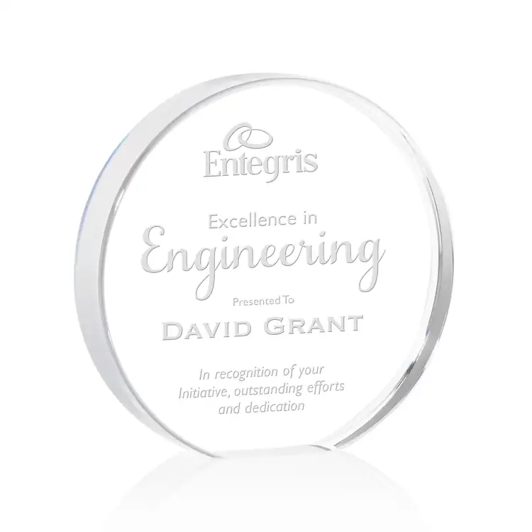Narita Acrylic Circle Award - Laser Engraved #6