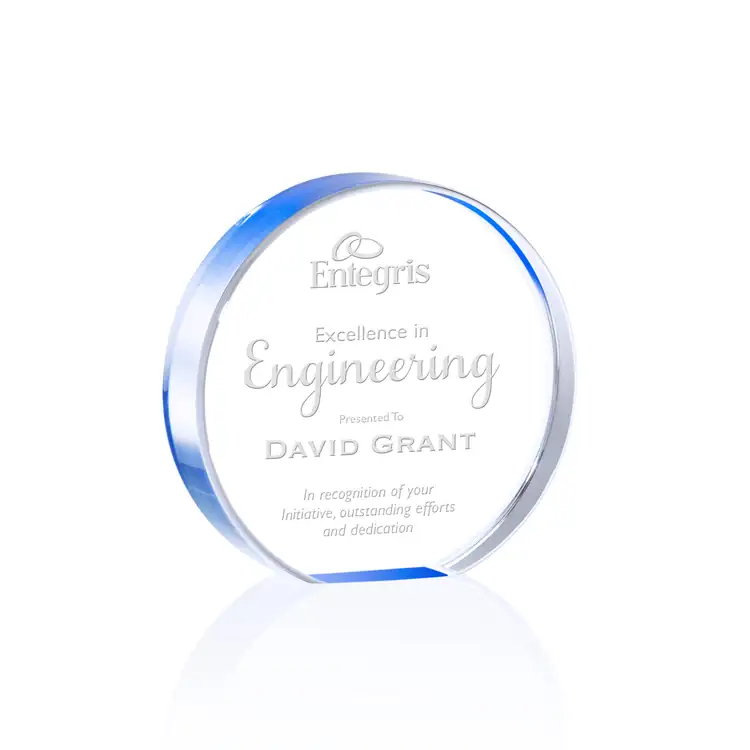 Narita Acrylic Circle Award - Laser Engraved #8