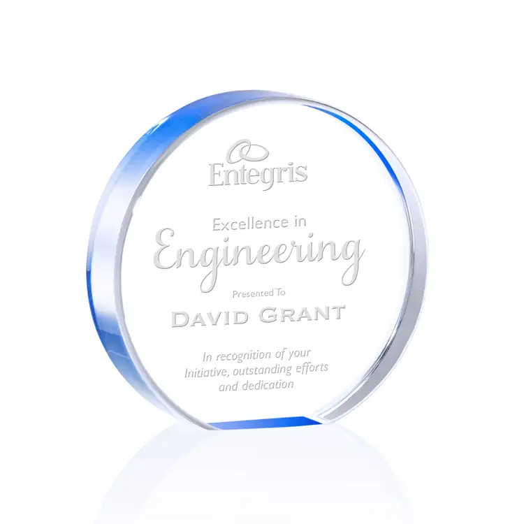 Narita Acrylic Circle Award - Laser Engraved #9