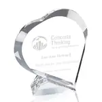 Trophée cœur Devotion en cristal optique