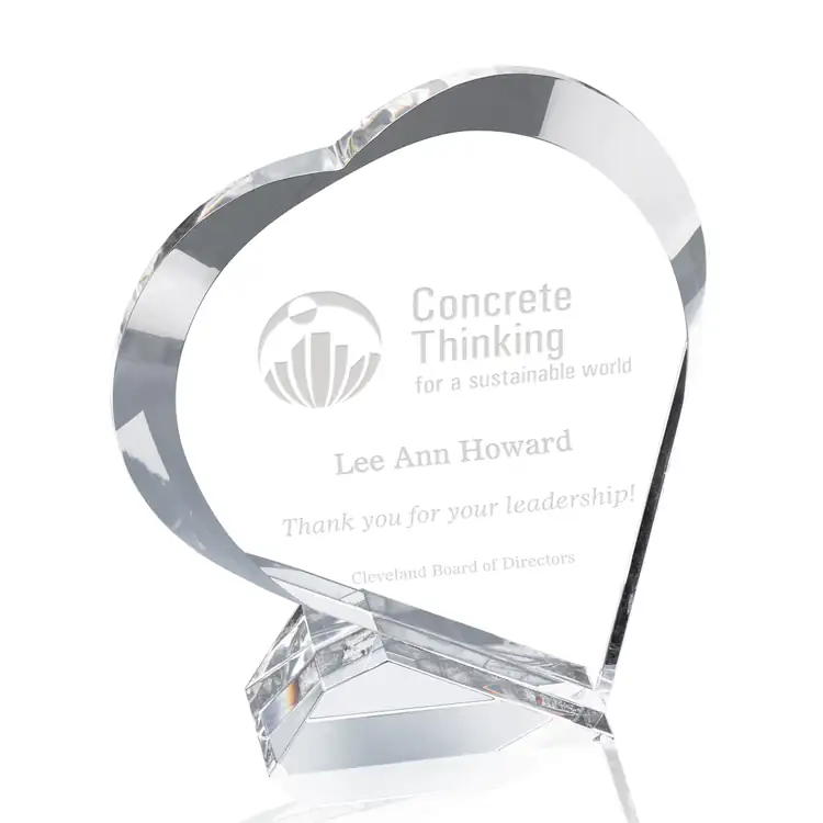 Devotion Optical Crystal Heart Award