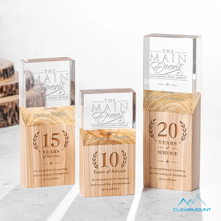 Plante Wood and Acrylic Column Award