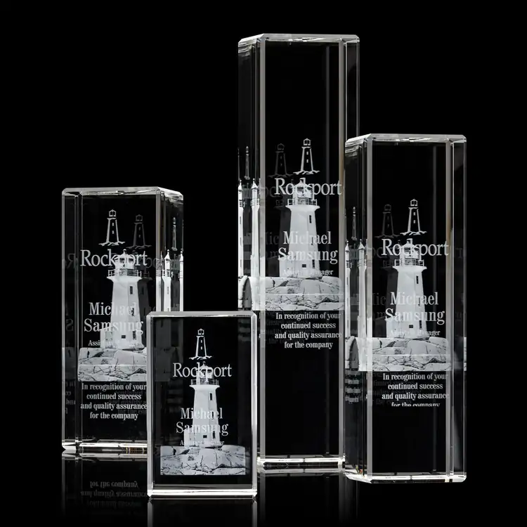 Robson Crystal Tower Award - 3D Engraving