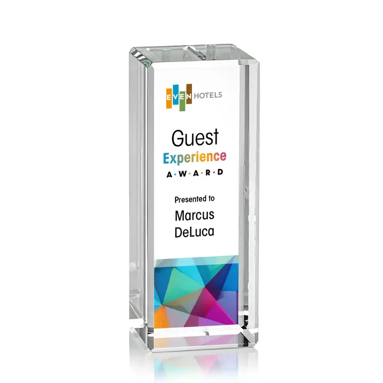 Robson Optical Crystal Column Award - Multicolor #3