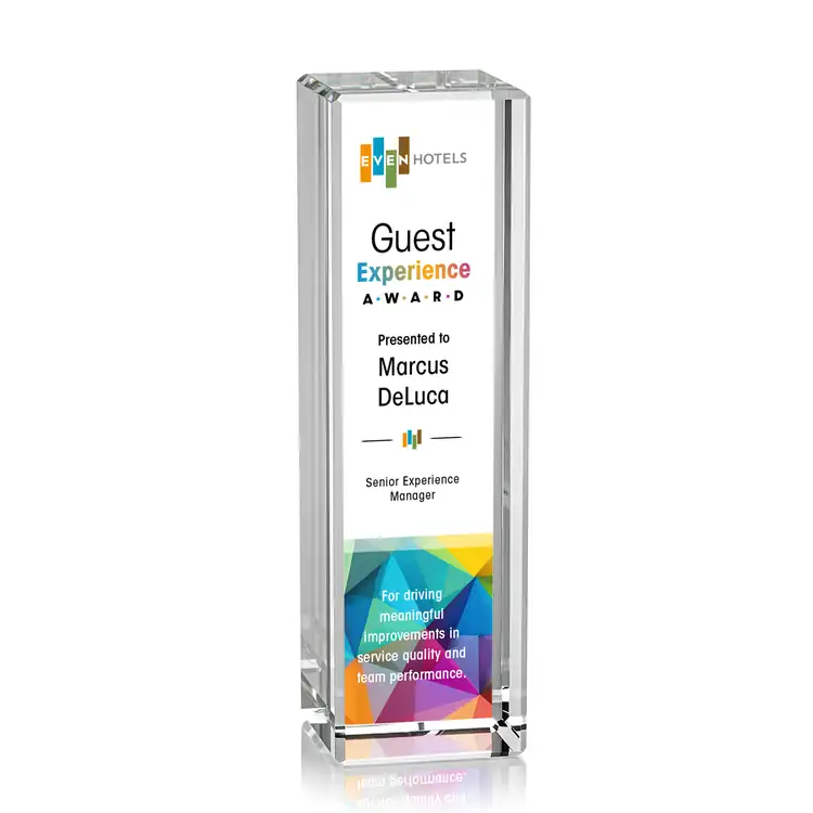 Robson Optical Crystal Column Award - Multicolor #4