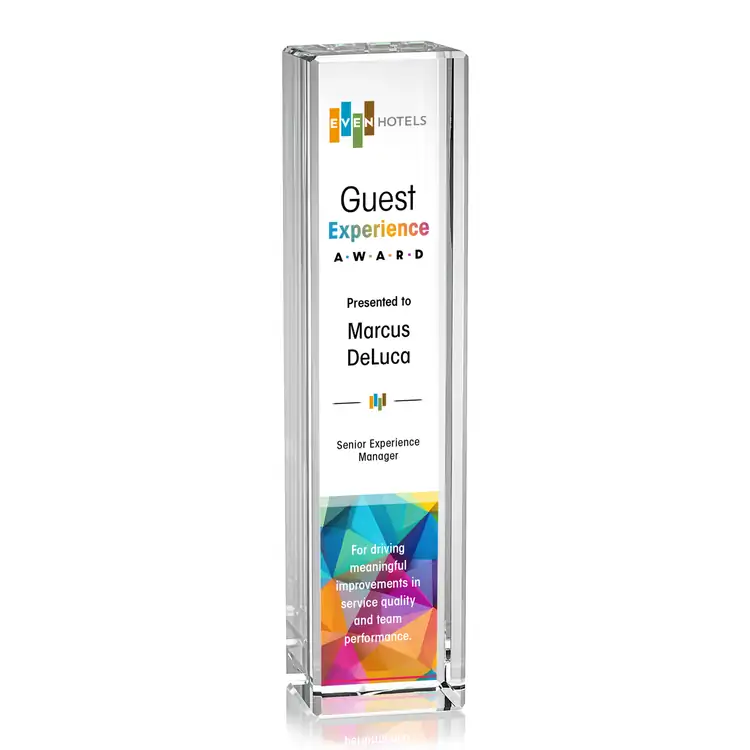 Robson Optical Crystal Column Award - Multicolor #5