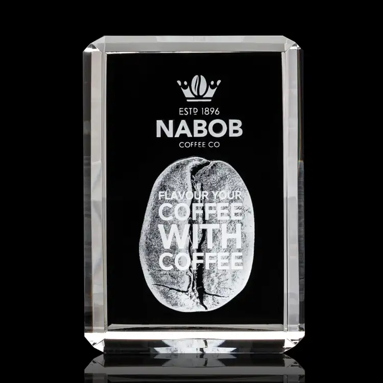 Fulton Optical Crystal Cube Award - 3D Subsurface Engraving #3