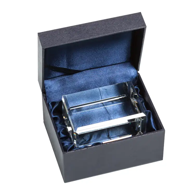 Fulton Optical Crystal Cube Award - 3D Subsurface Engraving #4