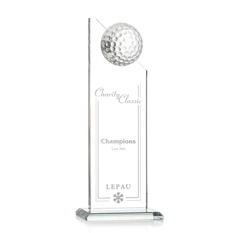 Ashfield Golf Award - Clear/Laser Engraved #2